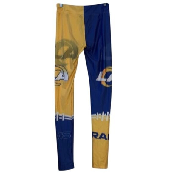 Los Angeles Rams NFL Womens Leggings XL Blue & Gold Sports Apparel Stretch Fit - Picture 5 of 14